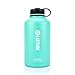 45 Degree Latitude Beer Growler, Enjoy Your Favorite Craft Beer Or IPA From The Comfort Of Your Own Home, Stainless Steel Growler 64 oz - Celeste Green