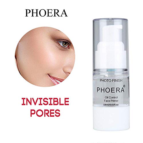 PHOERA Primer Face Makeup 2PCS (0.6 and 0.2 FL.OZ), Natural Matte