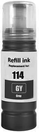 PP Ink Bottles for Epson ET-8500 ET-8550 EcoTank Compatible 114 BK PB C M Y GY view 3