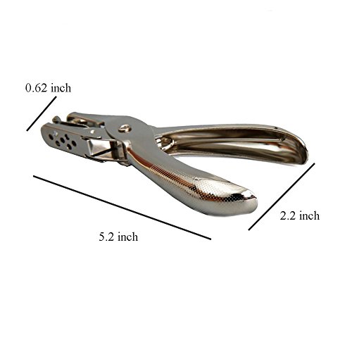 JZMYXA Hole Punchers Single Hole Punch Paper Puncher Ticket for School Home Office Etc, 2Pcs 1/4 Inch Holes, 2Pcs 1/8 inch Holes