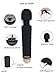 Vibrating Clitoris Massage Vibrator for Women or Couples Masturbation by MoN | Sex Toy Clit G-Spot Stimulation Massager - Rechargeable, Waterproof, Powerful Motor - Black