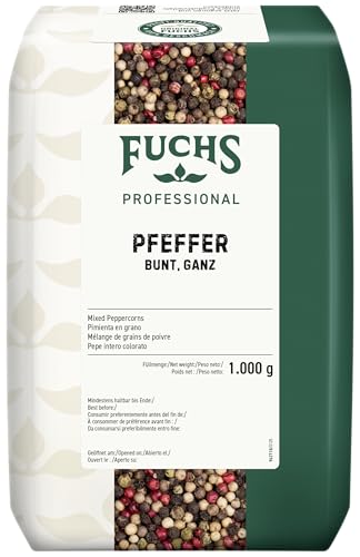 Fuchs Professional - Pimienta en grano | 1 kg en bolsa grande