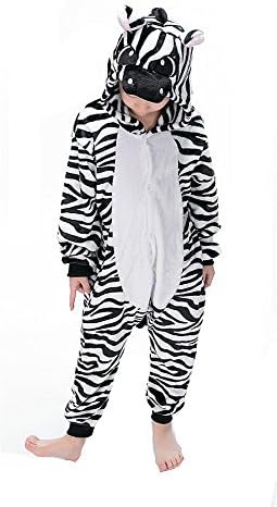 AIMY Shop Kids Onesie Pajamas Lovely Zebra Costumes Animal Outfit Nightwear XS-XL