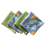 Funkins Reusable Cloth Napkins for Kids | Lunch Boxes | Machine Washable | Name Tag | Set of 4, 12