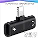 2 in 1 Compatible Adapter & Splitter for iPhone 7/7 Plus / 8/8 Plus/X,YUEMI Dual Jack Aux Audio & Charging & Calling & Sync Cable Connector Earphone Charger …
