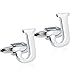 Jstyle Jewelry Brass Mens Cuff Links Initial Personalized Capital Alphabet Letter Cufflinks , Letter 'J'