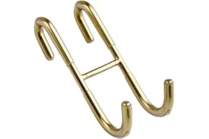 Shower Door Towel Hooks Crafted from 304 Stainless Steel, Multi Functional and No Drill Installation (gold)