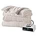 Sunbeam Microplush Heated Blanket, Twin, Seashell, BRM9KTS-R783-16A44