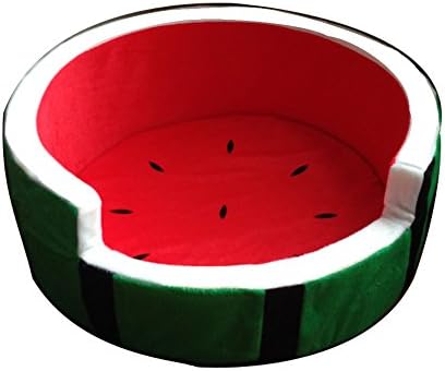 Pet Cat Dog Green Cartoon Watermelon Style Beds (L)