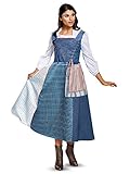 Disney Women's Belle Village Dress Deluxe Adult Costume, Multi, Medium