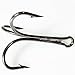Jumping fish 100pcs 3551 Size #2 Round Bend Strong Sharp Fishing Treble Hooks Fishing Hooks for Saltwater Fishing