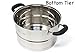 CONCORD 3 Tier Premium Stainless Steel Steamer Set (26 CM)