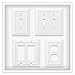 Franklin Brass Classic Architecture (1-Pack) Single Switch/Duplex Combo Pure White 2-Gang Combination Wall Plate Electrical Outlet Covers W35245-PW-C