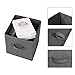 SONGMICS Set of 6 Storage Boxes, Non-Woven Fabric Foldable Storage Cubes and Toy Clothes Organiser Bins, 2 Grey, 2 Black UROB26GH