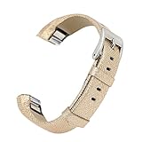 bayite Replacement Leather Watch Bands for Fitbit Alta HR and Alta Gold