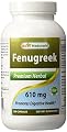Best NatuBest Naturals -- Organic Fenugreek -- 610 mg -- GMO-free -- Preservative-free -- Allergen-free Organic Fenugreek Seed Powder in Capsules