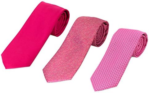 715-736-785- 3 Pack Men’s Micro Silk Neck Ties - by HBNY