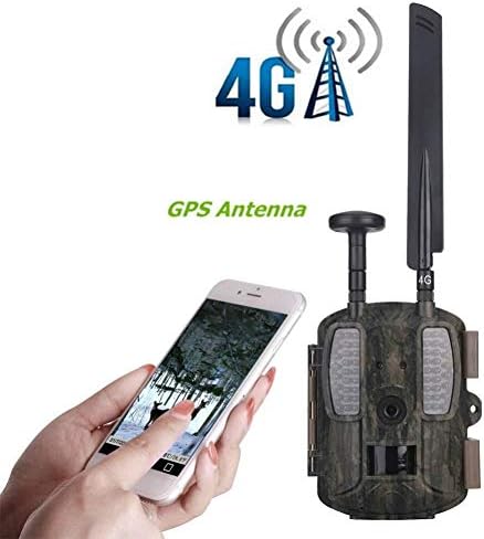 ZNQY Solar Hunting Camera,4G,Hunting Scouting Cam,GPS 12MP 1080P ，Waterproof ， for Wildlife Monitoring,120°Detecting Range ， Night Vision