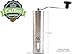 Silva Manual Coffee Grinder - Hand Coffee Bean Grinder | Ceramic Burr Coffee Mill for French Press, Espresso, Turkish, Aeropress - Brushed Stainless Steel - Bonus Scoop