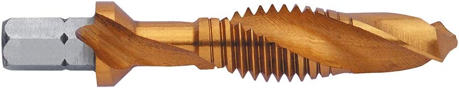 EXACT 5922 SGE ROTAPLUS+, M4, 1/4 inch bit Shaft, HSS, TiN Coating, DIN3126, Multi-coloured