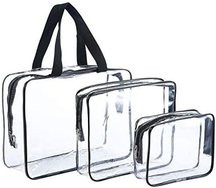 mens clear travel toiletry bag