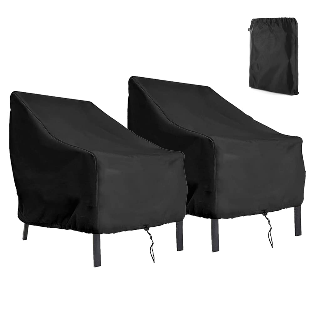 Gicov Patio Chair Cover for Outdoor Furniture Waterproof Heavy Duty Lawn Patio Furniture Cover Lounge Deep Seat Cover UV Resistant All Weather Protection for Garden Furniture (2)