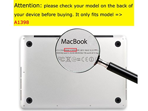 2-pack BingoBuy Customized Free Cut Palm Rest Palmrest vinyl sticker w/ Touchpad Trackpad sticker for 15.4" Apple Macbook pro with retina Model: A1398 (matte silver)
