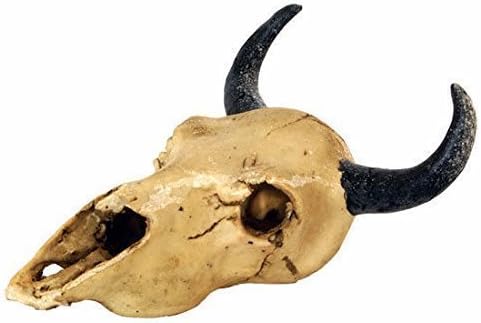 FP20321 Goat Skull Vivarium Decoration 17cm Reptile Aquarium Fish Tank Ornament