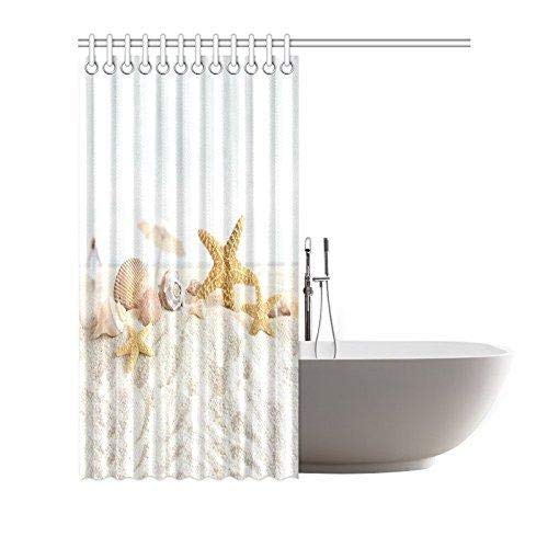 Seashell Shower Curtain Sandy Beach Bathroom Curtain Price In Uae