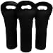 LAGUTE Wine Bottle Carriers Tote, Set of 3 Neoprene Champagne Bottles Protective Travel Bag for Safe Transportation, Gift for Wine Lovers, Great for Dating/Party/Camping -Black DIY