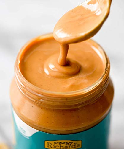 Crazy Richard's Creamy Peanut Butter, 100% Natural, Non-GMO, Gluten-Free, 16 Ounce Jars (Pack of 6)