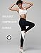 AJISAI Womens Workout Leggings Yoga Pants Running High Waist Tummy Control Color Black Size L
