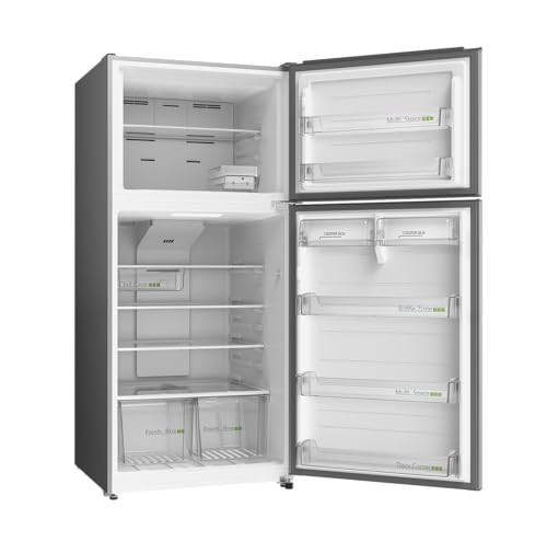 Midea 866L Gross & 651L Net Double Door Refrigerator, Multi-Air Flow Technology, Equipped With Smart Sensor, Electronic Control, Inverter Quattro, Active-C Fresh, Smart Cooling, Silver MDRT866FGE46AE