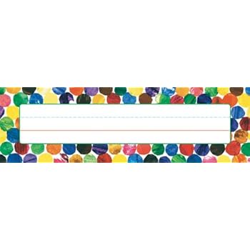 Carson Dellosa Eric Carle Dots Nameplates (122026)