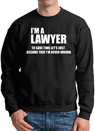 Lawyer Sweater Attorney sweatshirt law school sweater Small Black