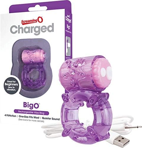 Screaming O Charged The Big O Rechargeable Vibrating Cock Ring, Purple
