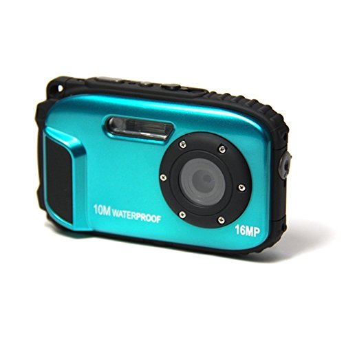 PowerLead-BP88-Camera-Waterproof-Digital-Video-Camera-27-TFT-Screen-5mp-Underwater-9-Mega-8x-Zoom-Digital-Camera-Blue