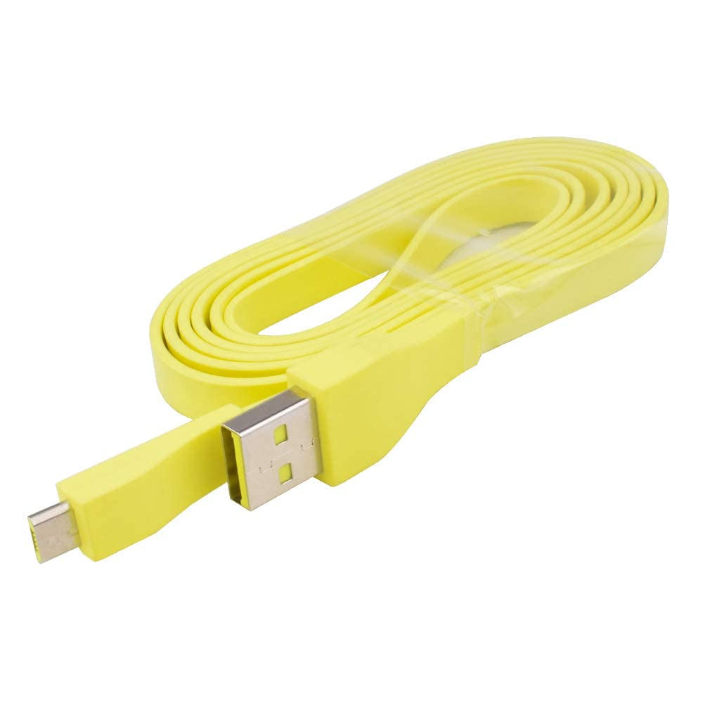Meiso Replacement Charger Cable Cord Compatible with Logitech UE Boom/UE Boom 2/ Megaboom/Miniboom/Roll Wireless Speaker (Yellow)