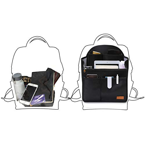 IN. Backpack Organizer Insert,Nylon Organizer Insert for Backpack