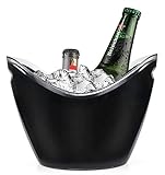 Yesland Ice Bucket, 3.5 L Black Plastic Party