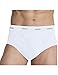 Men's Full Cut Cotton Bikini Briefs Underwear Solid Color (Pack of 5)