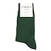 ZAKIRA Finest Combed Cotton Dress Socks in Plain Vivid Colours for Men, Women, 7-12 (US), Green