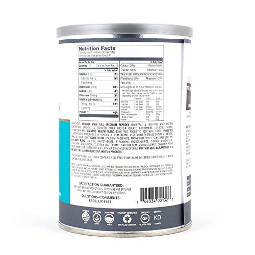 Designer Whey Protein Powder, French Vanilla, 12 Ounce, Non GMO, Made