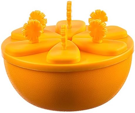Yuri Milner 1PC Mini Ice Pop Molds Popsicle Home Use Mold Orange Rond Shape