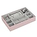 STACKERS jewelry box | blossom pink & gray spot watch & bracelet pad stacker accessory