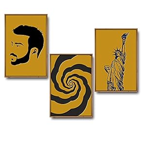 Framed for Living Room Bedroom Buildings Theme for x3 Panels