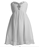 FAIRY COUPLE Girl's Ruched Sweetheart Rhinestone Strapless Party Dress K0091