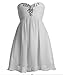 FAIRY COUPLE Girl's Ruched Sweetheart Rhinestone Strapless Party Dress K0091