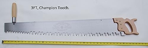Lynx 3 foot, One Man Crosscut Saw (Champion Tooth) - Made In photo 5
