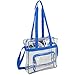 Eastsport Clear Stadium Approved Tote, Blue